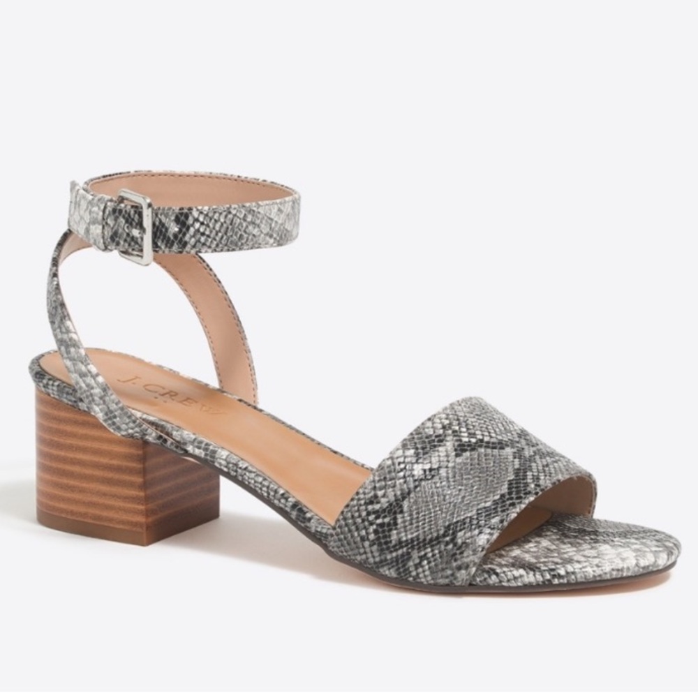 NWOT J crew block heel